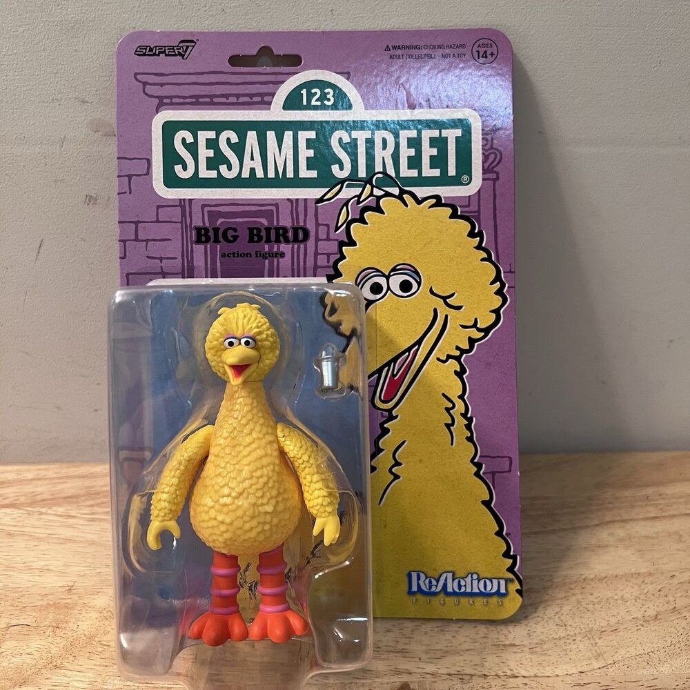 Super7 Sesame Street Big Bird ReAction Figure 3.75” New Sealed